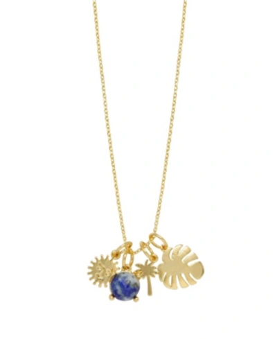 Ettika Tropical Getaway Interchangeable Charm Necklace In Gold