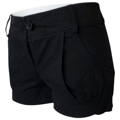 Pre-owned Patrizia Pepe Black Cotton - Elasthane Shorts