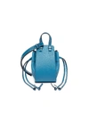 Loewe Hammock' Paneled Drawstring Mini Bag In Blue