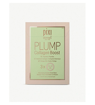 Pixi Plump Collagen Boost Sheet Mask Pack Of Three