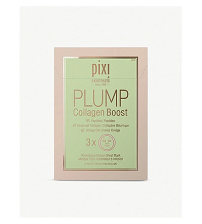 PIXI PIXI PLUMP COLLAGEN BOOST SHEET MASK PACK OF THREE,35927535