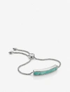 MONICA VINADER BAJA STERLING SILVER AND AMAZONITE BRACELET,616-10058-SSBLBAJAAMZ