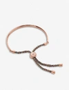 Monica Vinader Fiji 18ct Rose Gold-plated Vermeil Silver Friendship Bracelet In Rainbow
