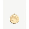 MONICA VINADER ZIGGY HAMMERED 18CT YELLOW-GOLD VERMEIL AND STERLING SILVER PENDANT CHARM,616-10058-GPPTSIRSNON