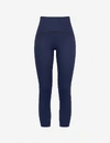 Spanx Womens Lapis Night Booty Boost Crop High-rise Stretch-jersey Leggings L