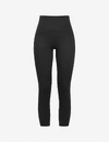 Spanx Womens Black Booty Boost High-rise Stretch-jersey Leggings Xs In Black