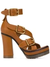 CHLOÉ DAISY 120MM PLATFORM SANDALS