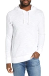 Faherty Slub Cotton Hoodie In White