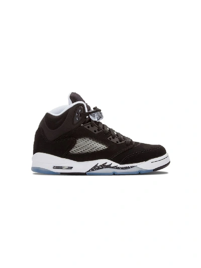 Jordan Teen Air  5 Retro Sneakers In Black