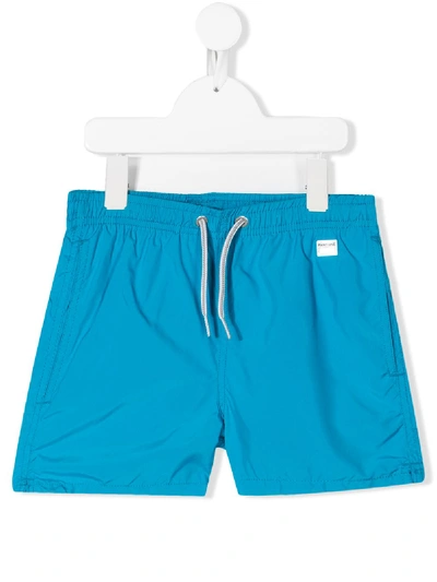 Mc2 Saint Barth Kids' Drawstring Shorts In Blue