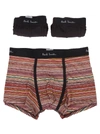 PAUL SMITH 3 BOXERS SET WITH BRANDED ELASTIC,11384731