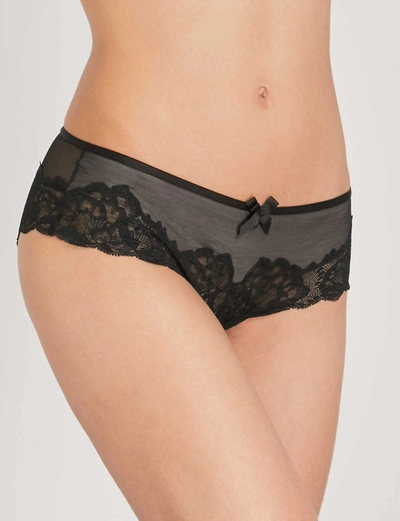 Chantelle Orangerie Lace-trim Hipster Briefs In Black