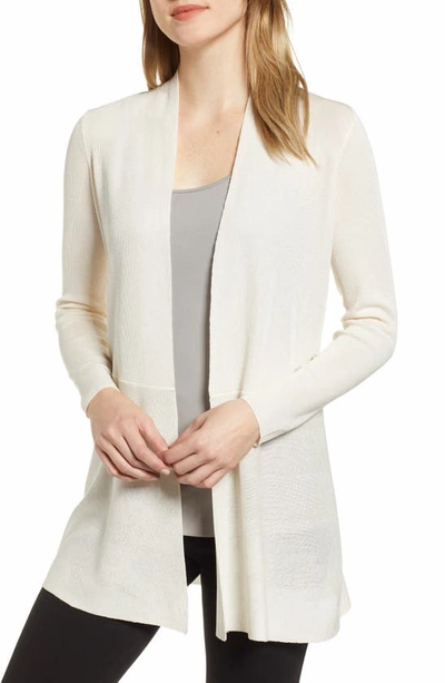 Anne Klein Plus Size Open-front Cardigan In Anne White