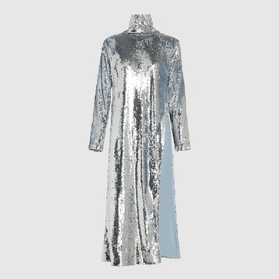 Pre-owned Bouguessa Metallic Sequined Long Sleeve Tunic Size L
