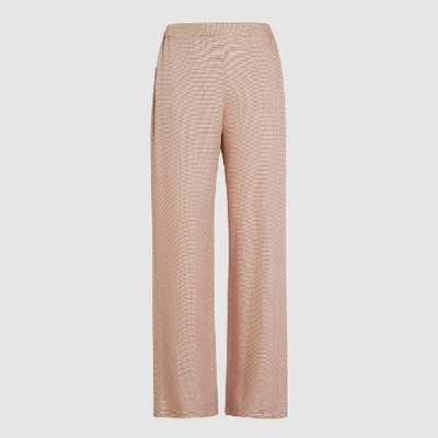 Pre-owned Bouguessa Pink Wide Leg Crepe Trousers Size M