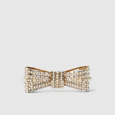Pre-owned Dolce & Gabbana Gold Gold-tone Faux-pearl Brooch