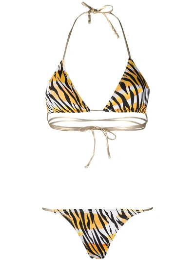 Reina Olga Water Tiger Bikini In Yellow