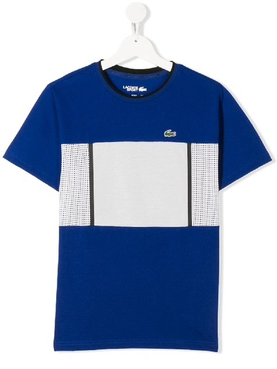 Lacoste Teen Graphic Print T-shirt In Blue