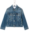 CALVIN KLEIN EMBROIDERED LOGO DENIM JACKET