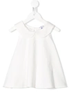 Piccola Ludo Peter Pan-collar Dress In White