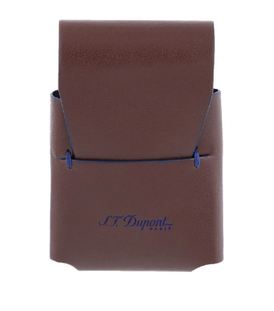 St Dupont Leather Slim Line 2 Lighter Pouch