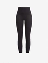 Spanx Womens Black Booty Boost High-rise Stretch-jersey Leggings Xs In Black