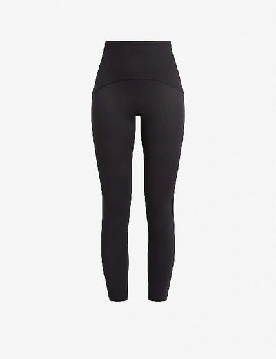 SPANX WOMENS BLACK BOOTY BOOST HIGH-RISE STRETCH-JERSEY LEGGINGS XL,38997977