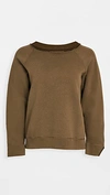 Nili Lotan Luka Sweatshirt In Army Green