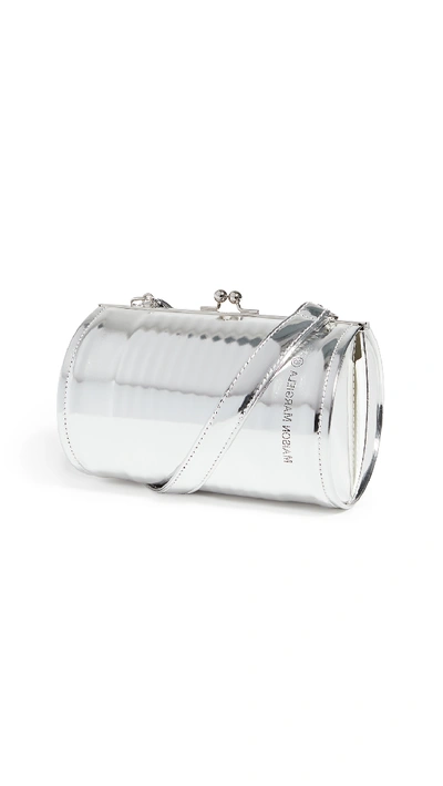 Mm6 Maison Margiela Tin Can Crossbody Bag In Silver