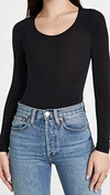 Wolford Deep V String Modal Blend Bodysuit In Black