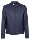 Michael Kors Tech Fabric Crewneck Jacket In Blue In Blue