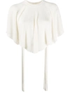 CHLOÉ CAPE-STYLE KNITTED TOP