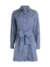 DEREK LAM 10 CROSBY IONA BELTED STRIPED SHIRTDRESS,0400012603680