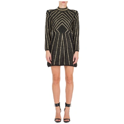 Alberta Ferretti Women's Short Mini Dress Long Sleeve In Black