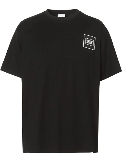 Burberry Logo Appliqué Relaxed-fit T-shirt In Black