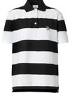 BURBERRY OVERSIZED DEER MOTIF POLO SHIRT