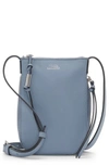 Vince Camuto Kenzy Leather Phone Crossbody Bag In Serenity Blue