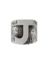 Gucci Letters 'j' Ring In Silver In Silver