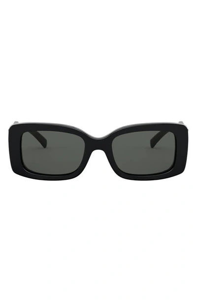 Versace 52mm Sunglasses In Black/ Grey Solid
