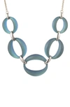 ALEXIS BITTAR ESSENTIALS LARGE LUCITE LINK NECKLACE,AB00N118001