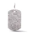 AS29 18K WHITE GOLD PAVE DIAMOND CURVED RECTANGLE PENDANT