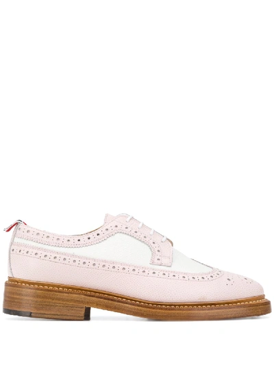 Thom Browne Colour-block Panelled 35mm Brogues In Rosa