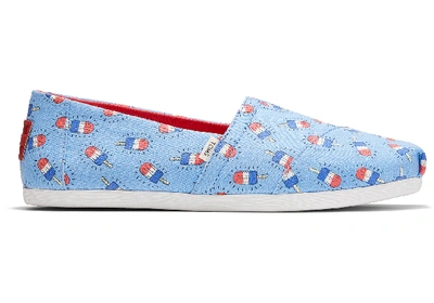 Toms Bomb Popsicle Glow In The Dark Print Cloudbound Women's Classics Slip-on Shoes