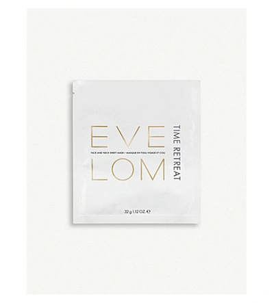 Eve Lom Time Retreat Face & Neck Sheet Mask 4 Sheet Masks In N,a