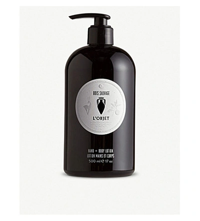 L'objet Bois Sauvage Hand And Body Lotion 500ml In Colourless