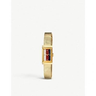 Gucci Ya147511 G-frame Gold Watch