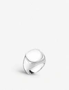 Thomas Sabo Mens Silver Rebel At Heart Sterling Silver Signet Ring N.5 In Silver