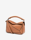 Loewe Puzzle Leather Mini Bag In Brown