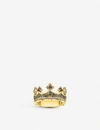 Thomas Sabo Rebel Kingdom Crown Sterling Silver And Zirconia Ring