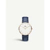DANIEL WELLINGTON CLASSIC SOMERSET 40 ROSE-GOLD AND LEATHER STRAP,759-10001-DW00100121
